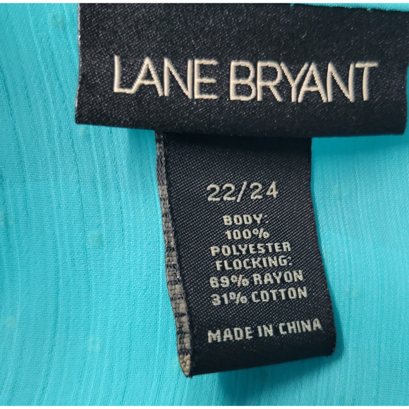 Lane Bryant Dotted Swift Top Womens 23/24 Romantic Career - Picture 2 of 11